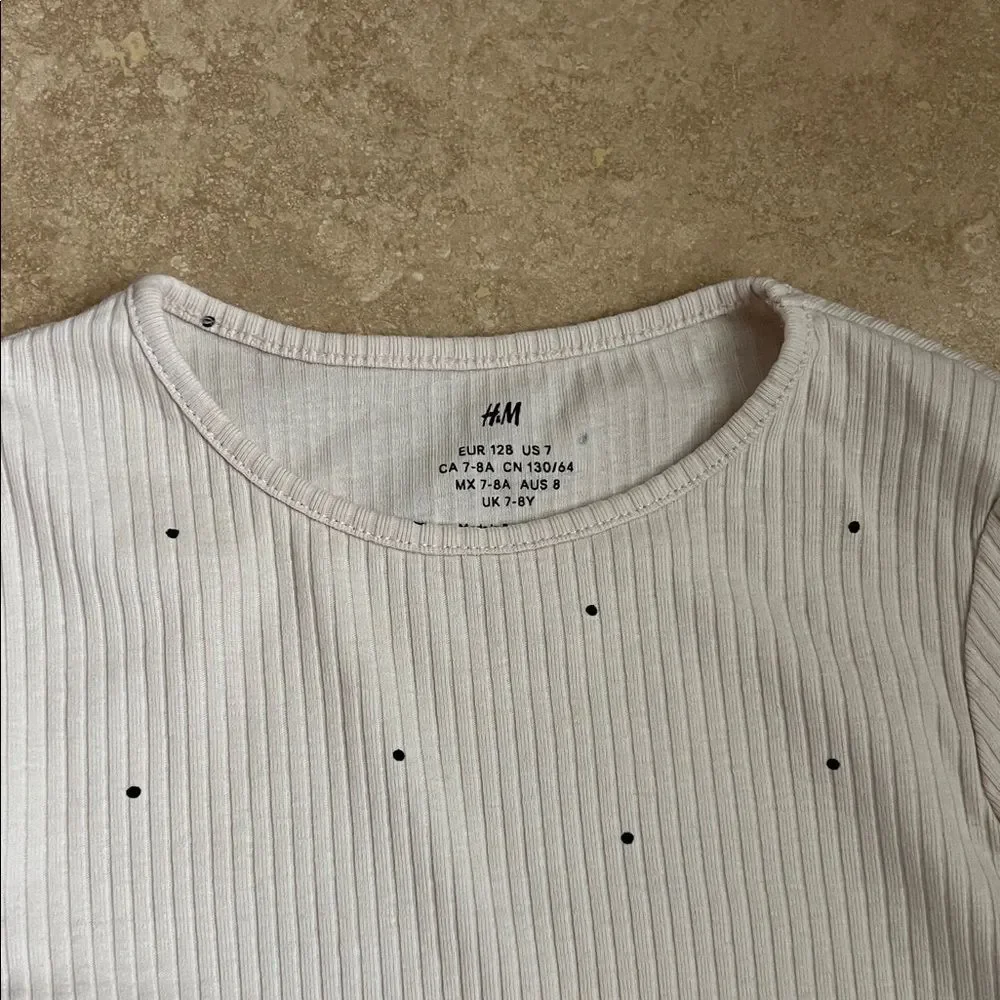 Kids Cream Set with Black Dots